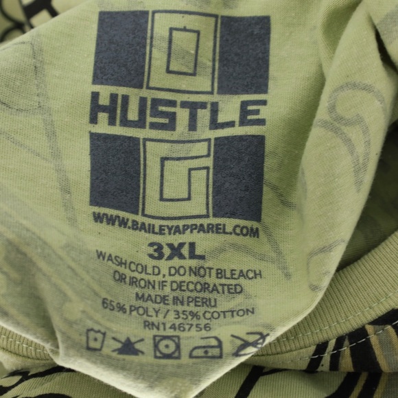 BAILEY APPAREL HUSTLE‎ BLESSED GRAPHIC TSHIRT - Picture 7 of 7